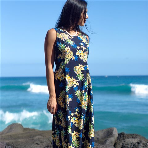 TWO PALMS フラワープリント ドレスセット 美品 TWO PALMS フラワープリント ロングワンピース アロハ