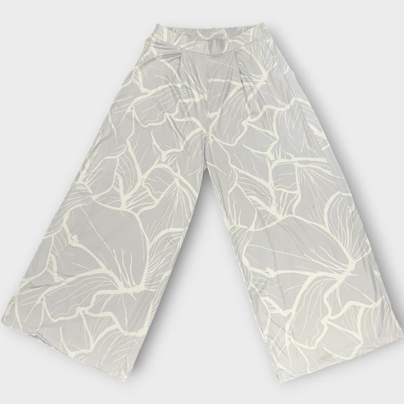 Island Design Breathable Wide Pants - 95%Polyester & 5% Spandex