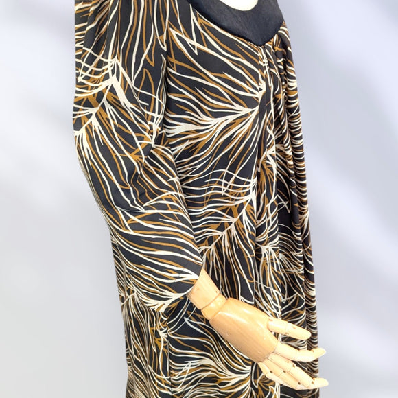 Midnight Bloom Muumuu Dress Brown