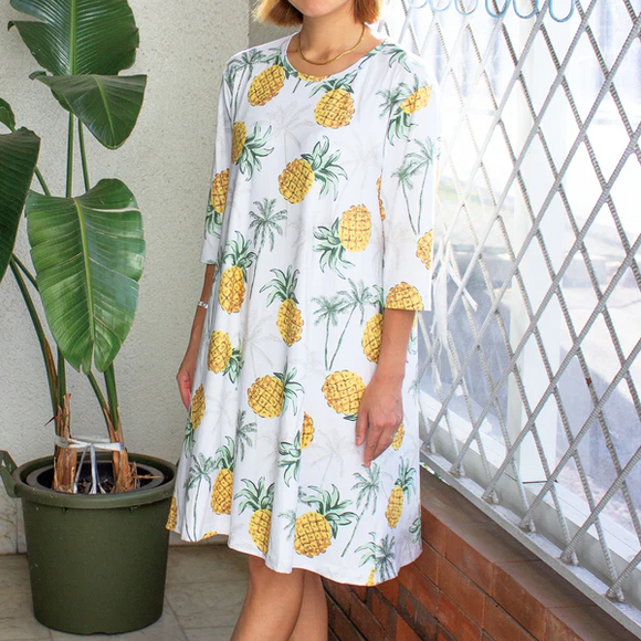 Breathable Tunic A-Line Half Sleeve
