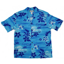 Retro Hawaiian Blue Aloha Shirt | Blue - Muumuu Outlet