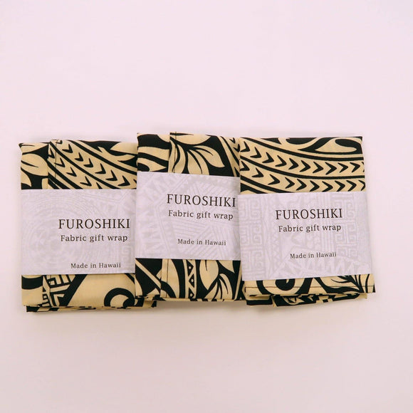 Beige Tapa Gift Wrap Furoshiki | Eco Wrapping Cloth Small - Muumuu Outlet