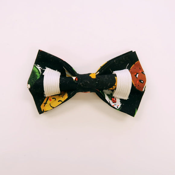 Fun Hawaiian Food Print Dog Bow Tie - Muumuu Outlet