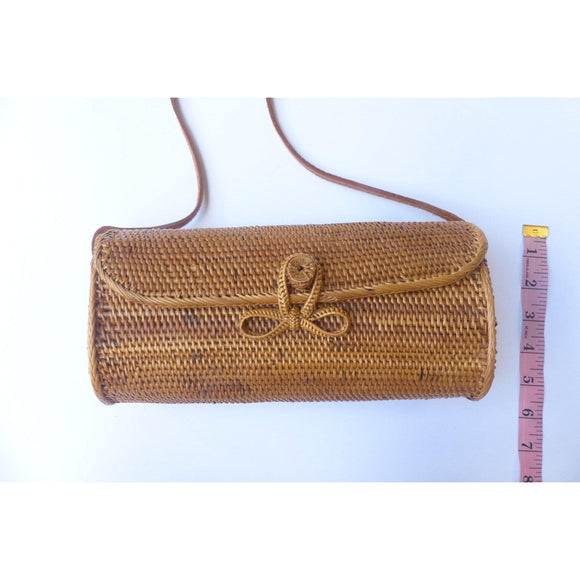Shoulder Clutch Wicker Basket Bag - Muumuu Outlet