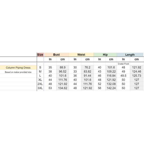 SizeChart