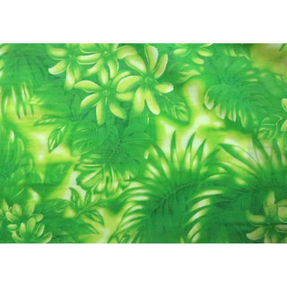 Tiare Flower Green Lightweight Fabric - Muumuu Outlet