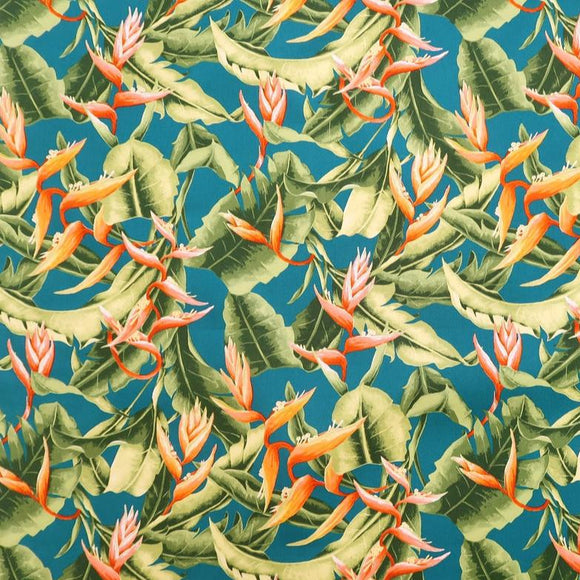 Heliconia Paradise Hawaiian Fabric | Tea