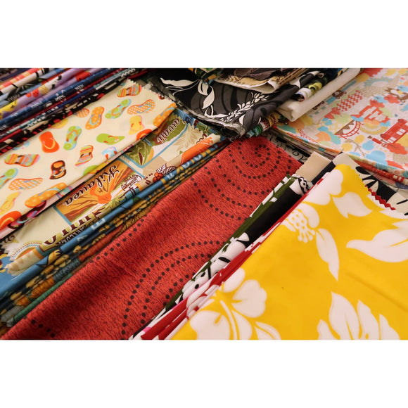 Scrap Print Fabric by Weight - 6.2oz - Muumuu Outlet