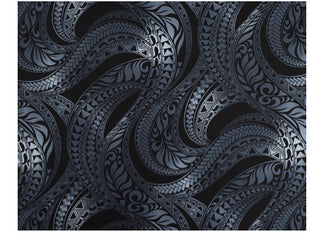 Buy grey Men&#39;s Muumuu Kaftan | Ombre Bronze, Blue, Red, Black Tapa Print | Long Shirt