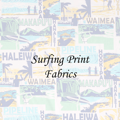 Surfing and Waves Print Fabrics