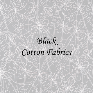 black Cotton Hawaiian fabrics