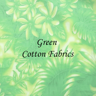 Green Cotton Hawaiian Fabrics