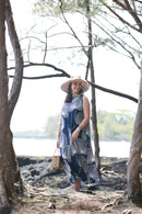 Rayon Shirt Dress with Pockets in Loulu Palm Leaf Print (Mid-Calf Length)-4