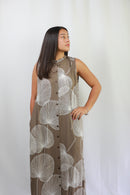 Rayon Shirt Dress with Pockets in Loulu Palm Leaf Print (Mid-Calf Length)-19