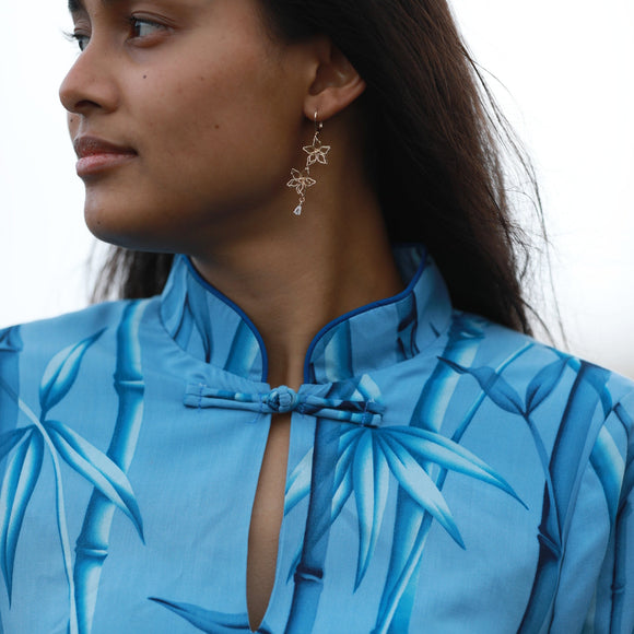 Kimono Sleeve Hawaiian Dress Bamboo