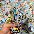 Light Blue Traditional Polynesian Pattern Fabric-4