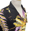 Vintage Anthurium Flower & Leaf Print Hawaiian Shirt | Vintage Aloha Shirts Brand: Kamehameha-5