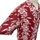 Vintage Hibiscus Print Hawaiian Shirt - RED | Vintage Aloha Shirts Brand: Kamehameha-7