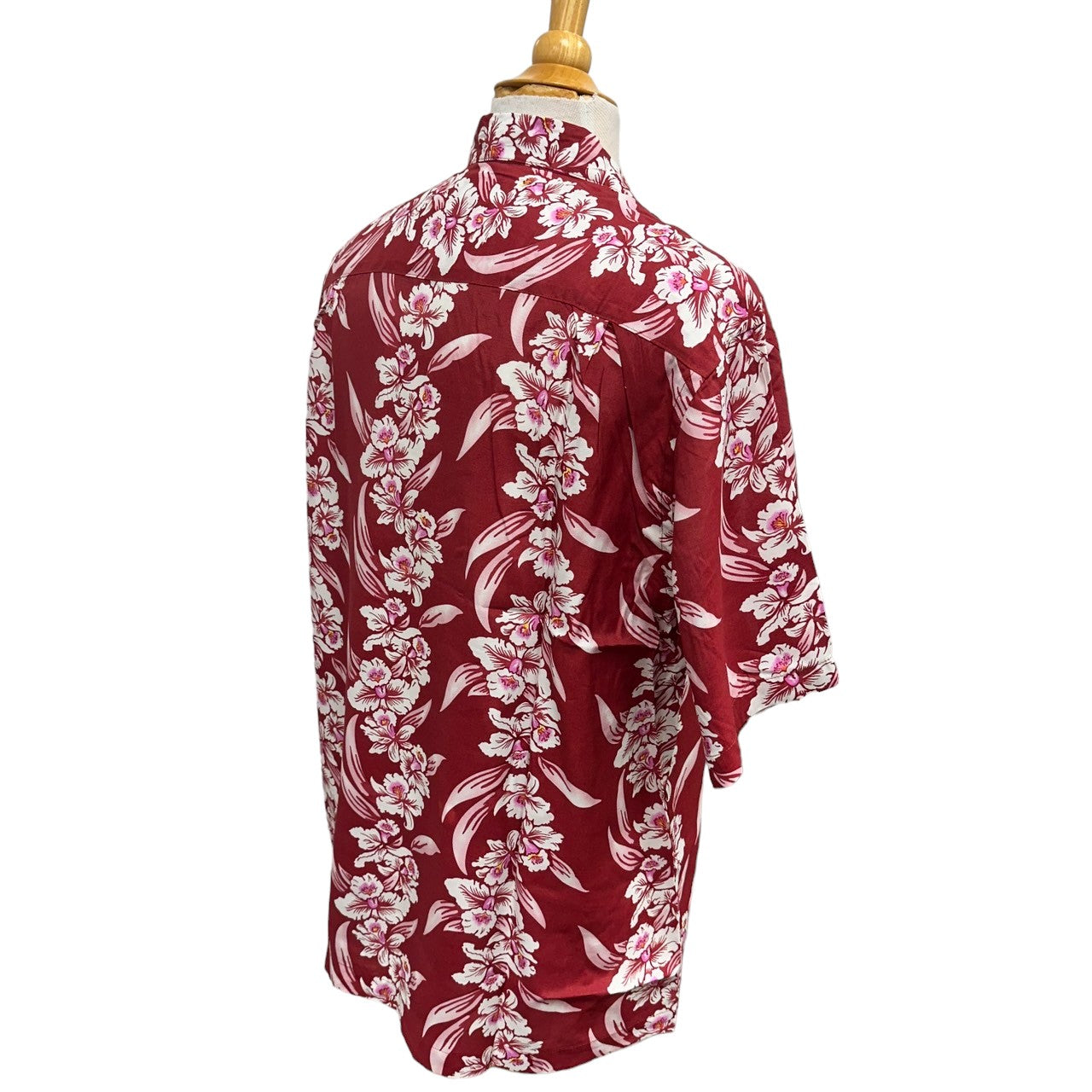 Vintage Hibiscus Print Hawaiian Shirt - RED | Vintage Aloha Shirts Brand: Kamehameha