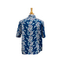 Vintage Hibiscus Print Hawaiian Shirt - BLUE | Vintage Aloha Shirts Brand: Kamehameha-5