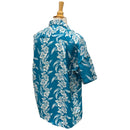 Vintage Hibiscus Print Hawaiian Shirt - Turquoise | Vintage Aloha Shirts Brand: Kamehameha-3