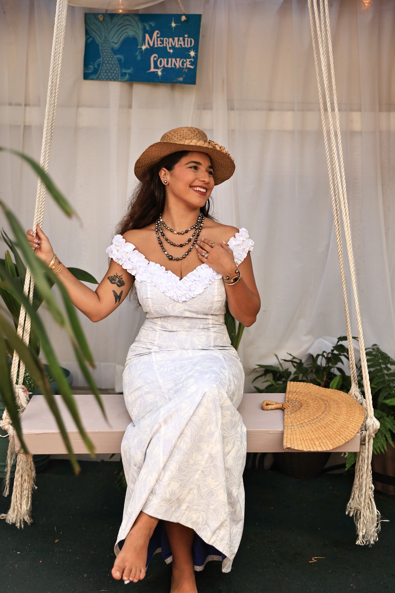 White Hawaiian Wedding Dress