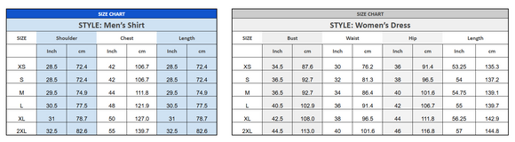 Red Orchid Matching Outfits – Hawaiian Aloha Shirt & Elegant Long Dress