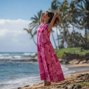 Palaka Hawaiian Quilt Print 2-Way Neck  A-Line Dress / MR143-1