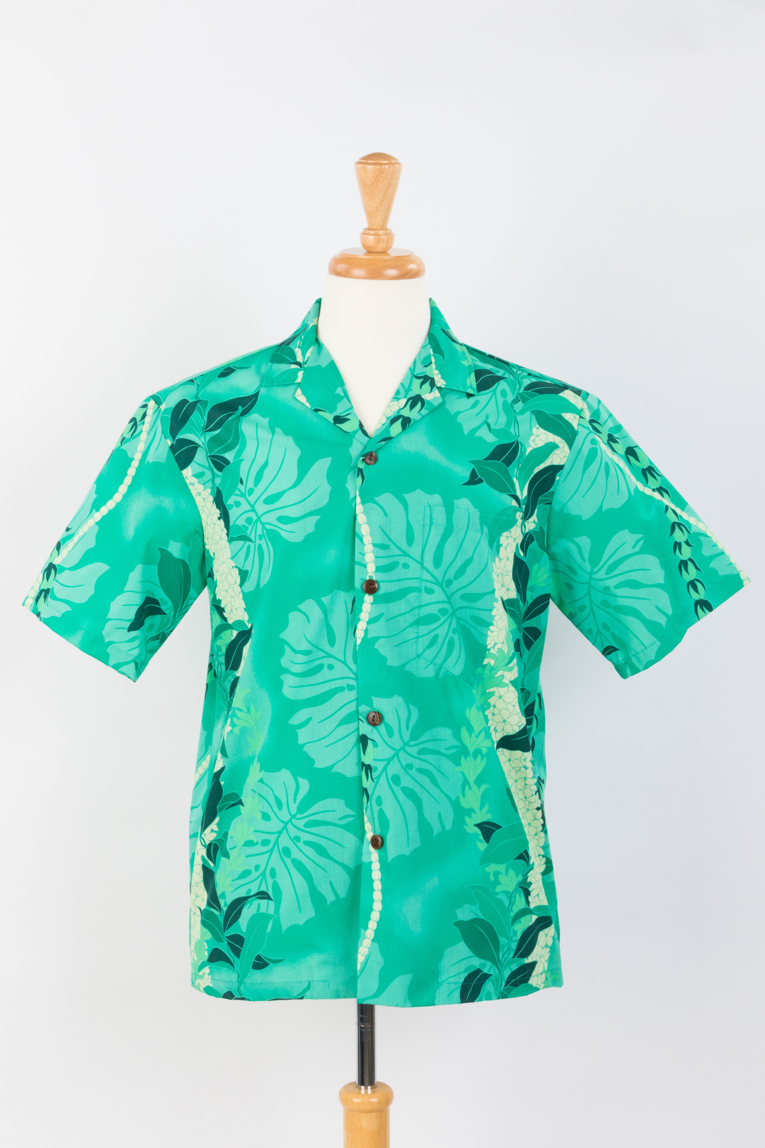 Hawaiian Muumuu Dress with Baby Ruffle Lei Floral Hawaiian Dress