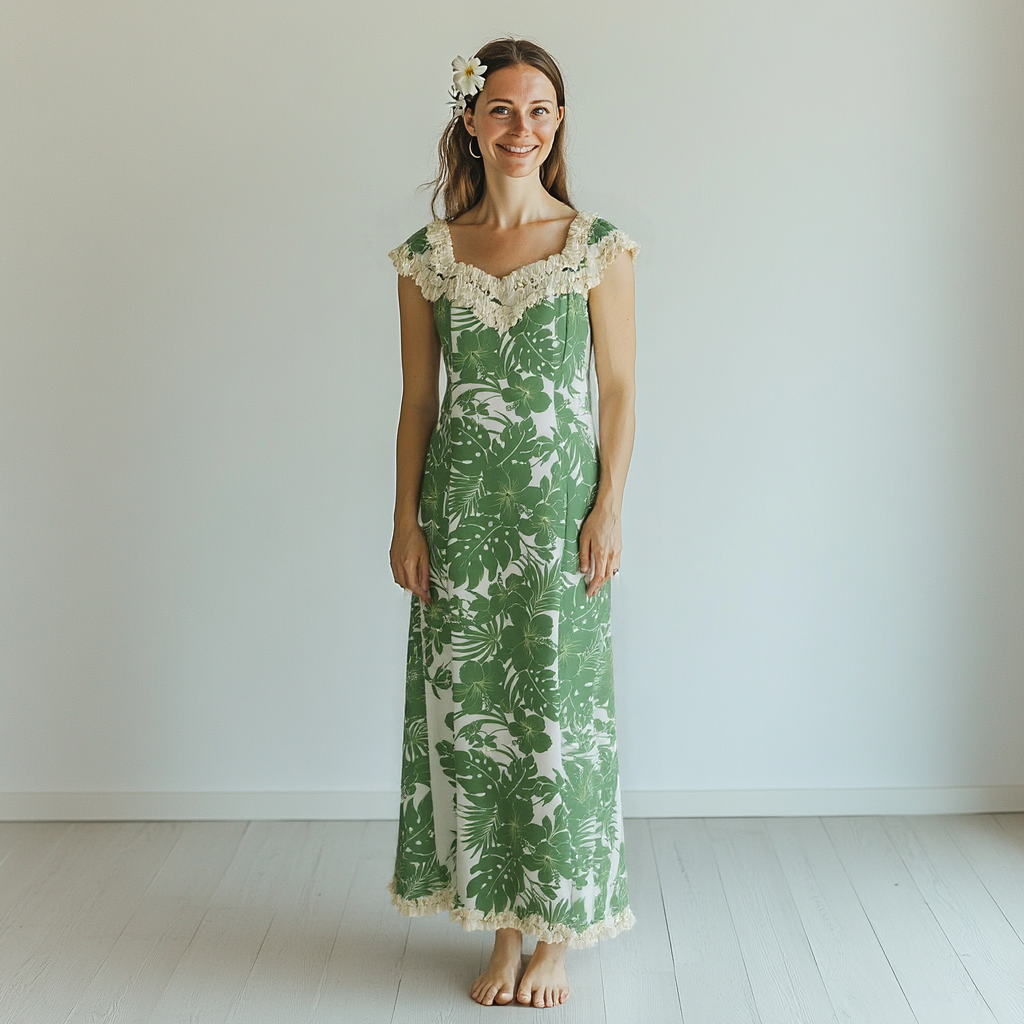 Baby Ruffle Hibiscus Hawaiian Dress