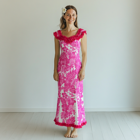 Baby Ruffle Hibiscus Hawaiian Dress