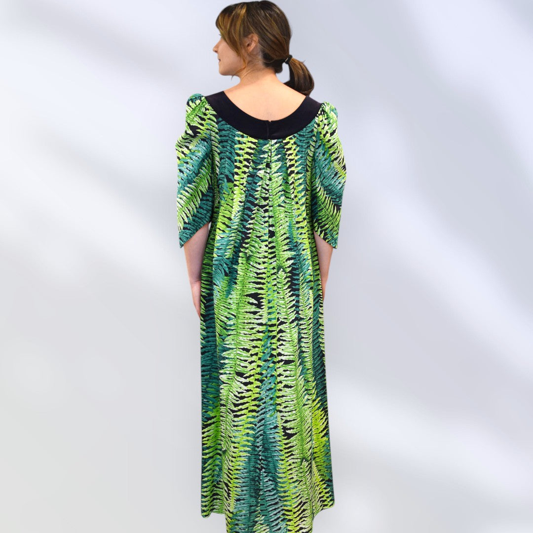 Beautiful Green Ferns Muumuu Dress