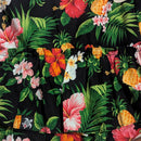 Black Pineapple Paradise Hawaiian Dog Dress – Tropical Hibiscus & Plumeria Ruffle Dress | Made in Hawaii-2