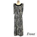 Black Pineapple Tapa Velvet Collar Muumuu Dress