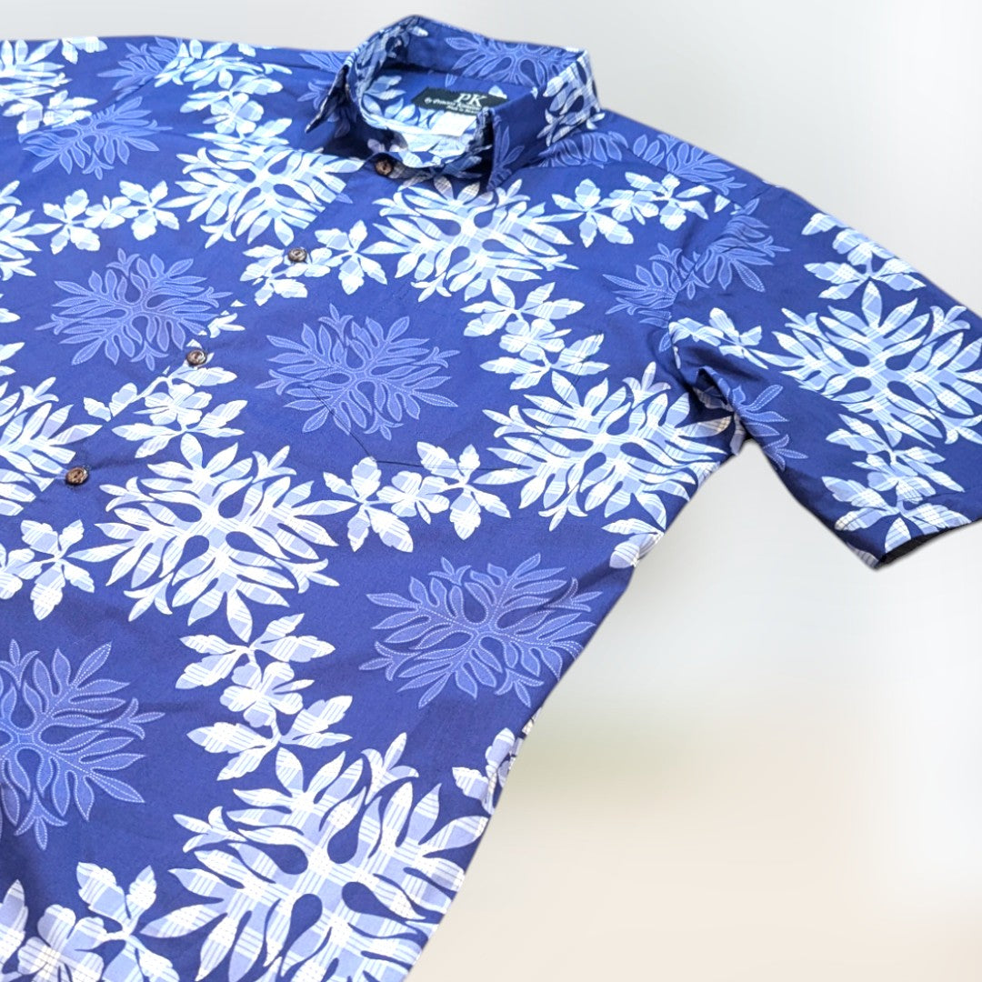 BlueAlohaShirt-HawaiianQuiltingMotif