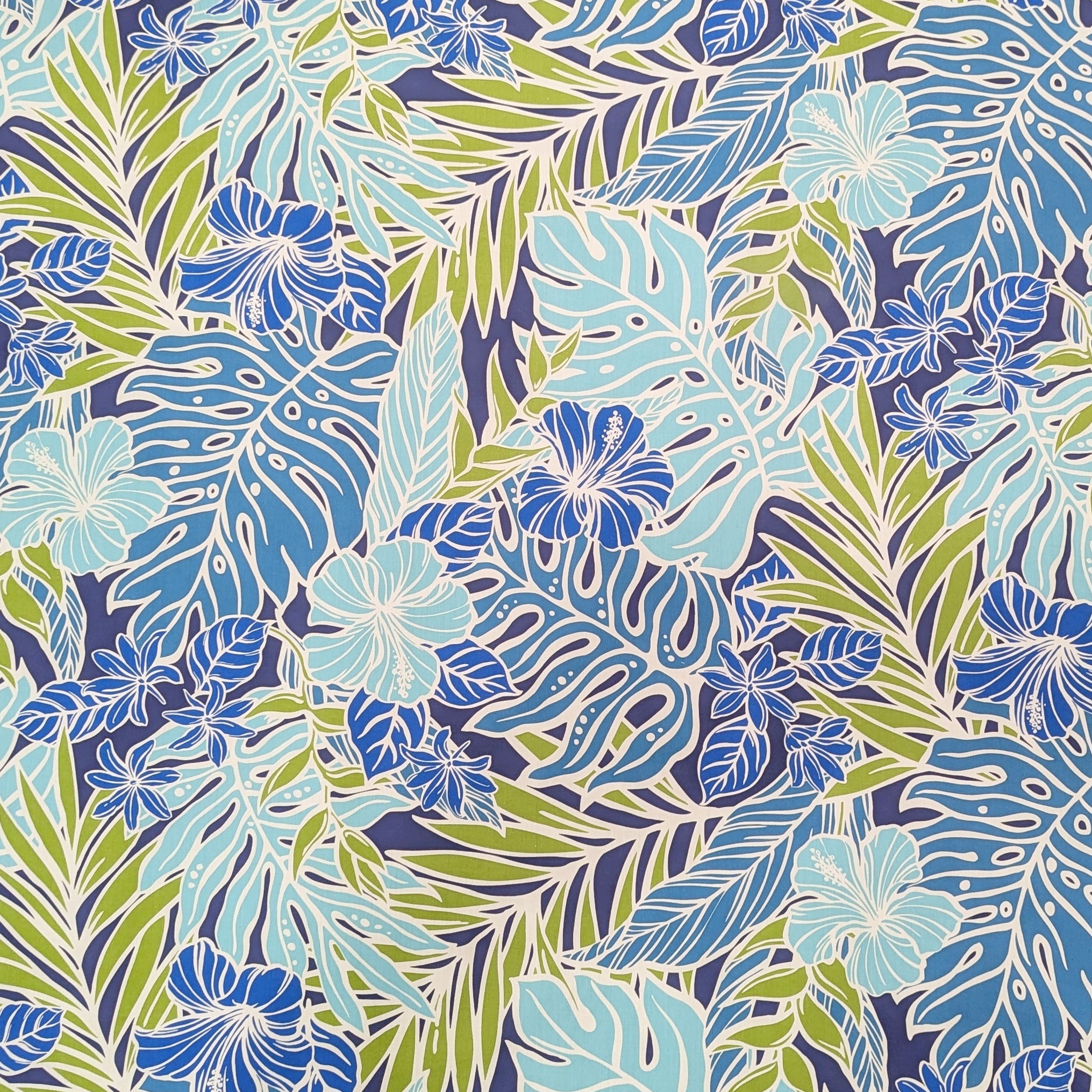 BlueHawaiianFabricwithHibiscus_Monstera