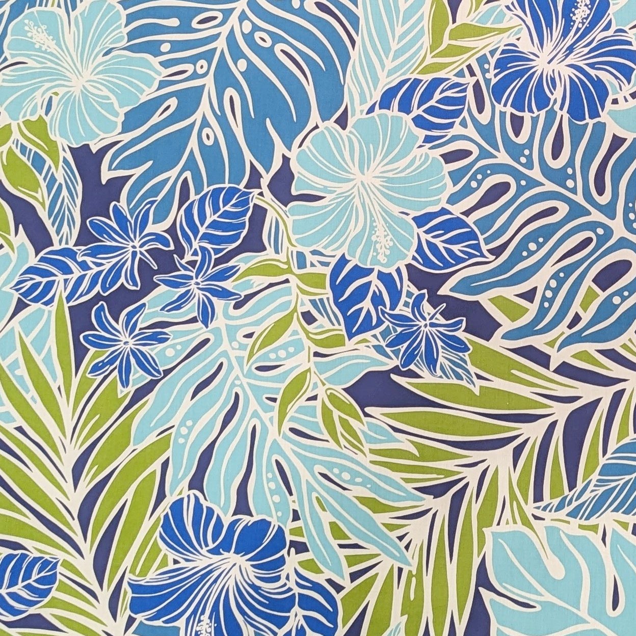 BlueHawaiianFabricwithHibiscus_Monstera