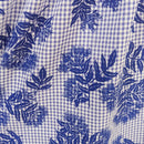 Blue Gingham Hawaiian Muumuu Dress Ohia Lehua