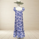 Blue Gingham Hawaiian Muumuu Dress Ohia Lehua