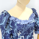 Blue Orchid Elegance Hawaiian Long Dress