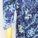Blue Orchid Elegance Hawaiian Long Dress