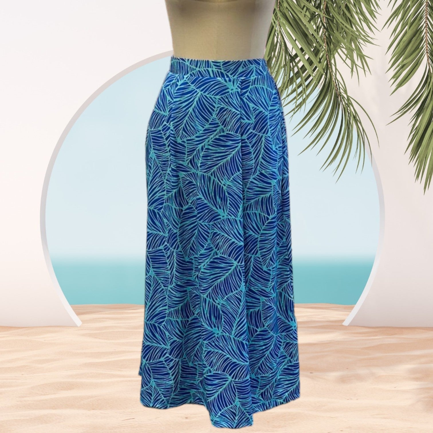 Island Design Breathable Convertible Skirt - 95％Polyester ＆ 5％ Spandex - 0