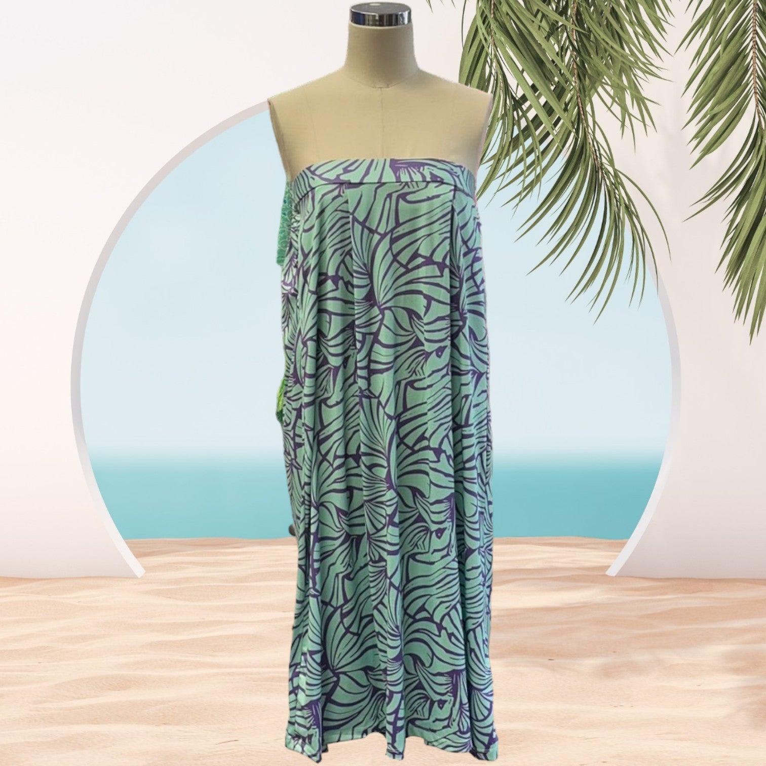 Island Design Breathable Convertible Skirt - 95％Polyester ＆ 5％ Spandex