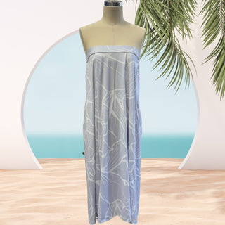 買う gray-hibiscus Island Design Breathable Convertible Skirt - 95％Polyester ＆ 5％ Spandex