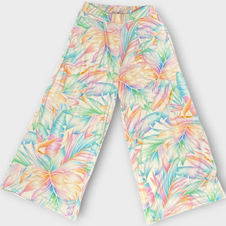 買う rainbow-leaf Island Design Breathable Wide Pants - 95％Polyester ＆ 5％ Spandex