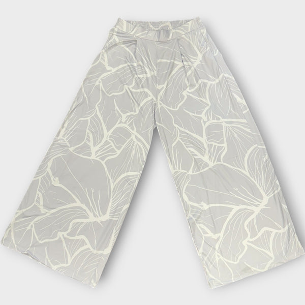 Island Design Breathable Wide Pants - 95％Polyester ＆ 5％ Spandex