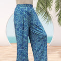 Island Design Breathable Wide Pants - 95％Polyester ＆ 5％ Spandex