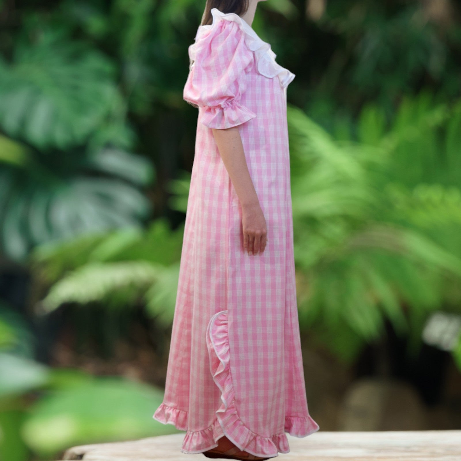 Pink muumuu sale