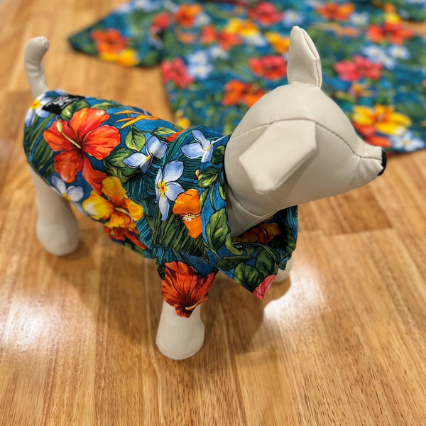 Colorful-Flower-DogShirts-Blue_1