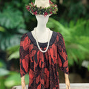 Crimson Shadow Muumuu Dress